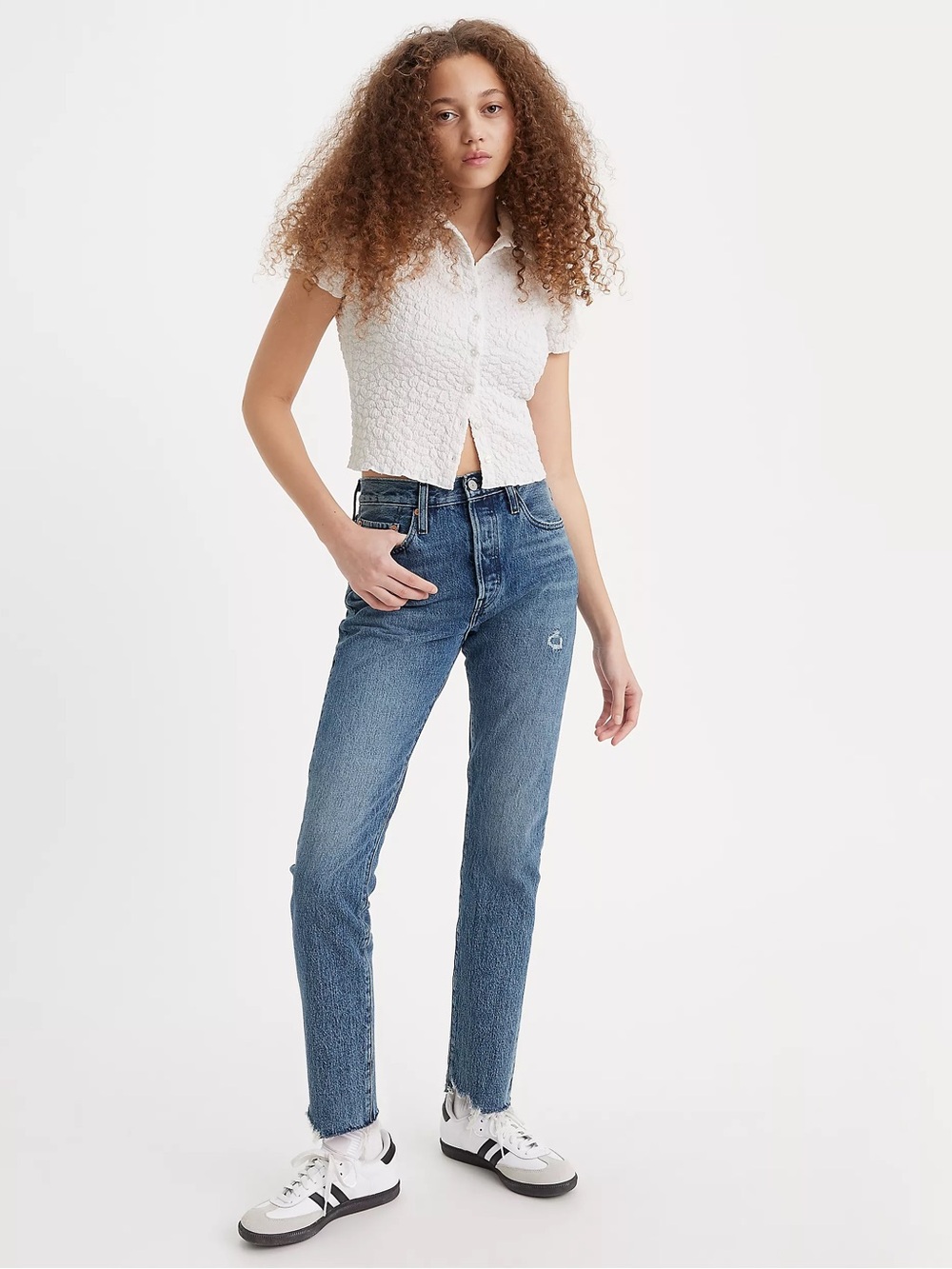 Levi's 501 Skinny Light Blue Jeans with Black Tag